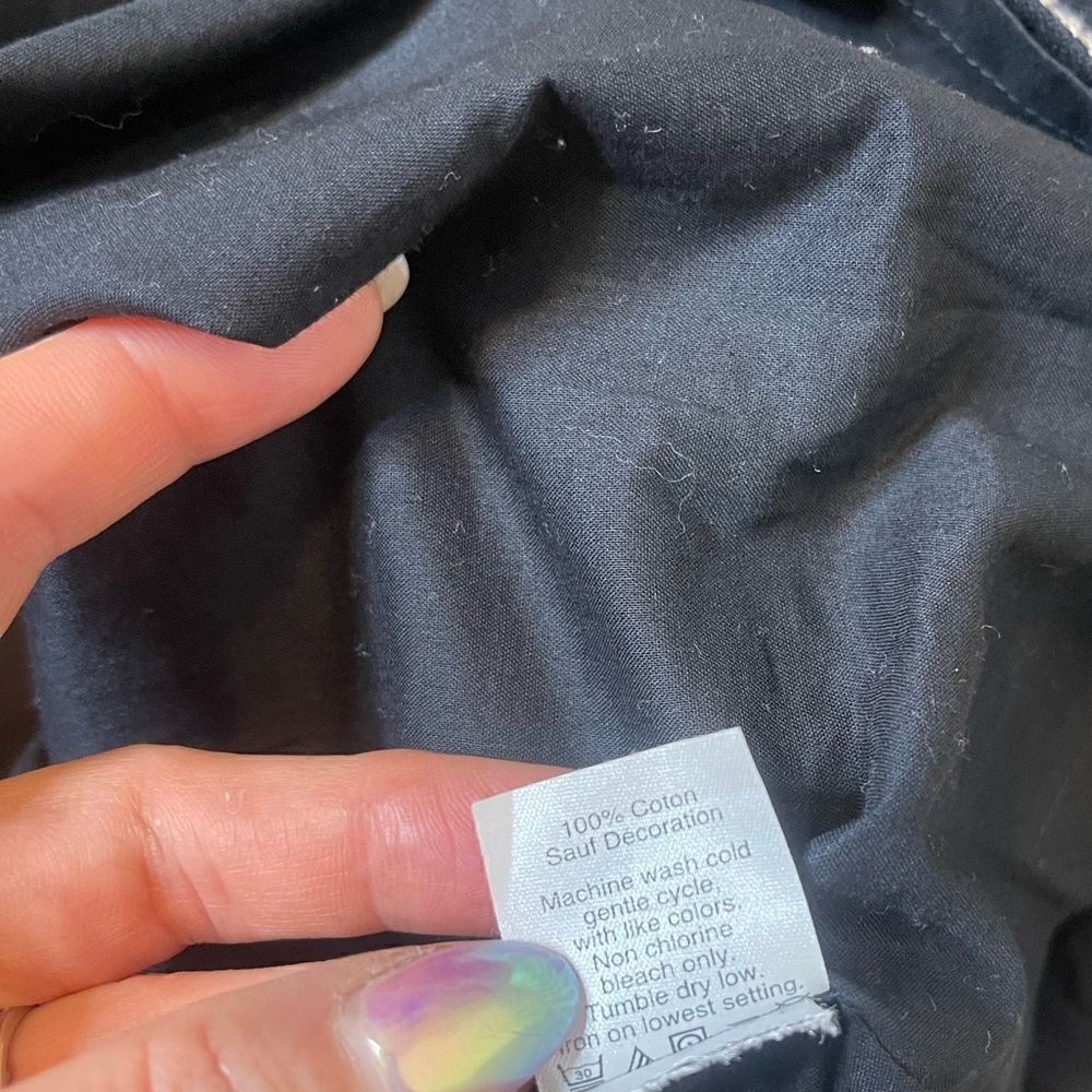 Madewell Embroidered Suncoast Dress in Navy Blue - Picture 17 of 17